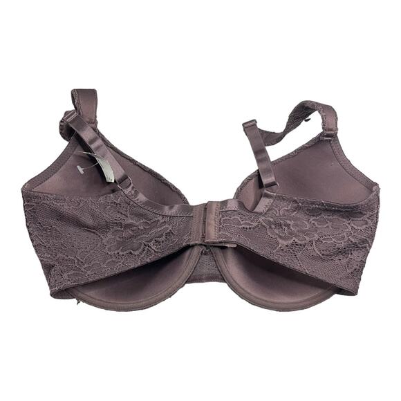 Delta Burke 38DD Bra Underwire Purple Full Coverage Wide Strap Style 8411-16 - Picture 2 of 5